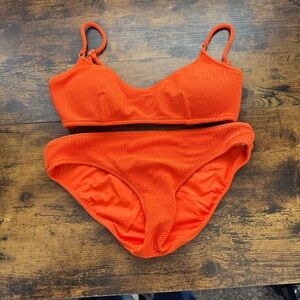 Sea Folly Sea Dive Bralette Top and Bottom Medium